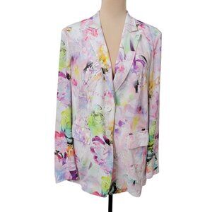 Basler Size 42 (US 12) Pastel Watercolor Lightweight Blazer, Exc. Used Cond.